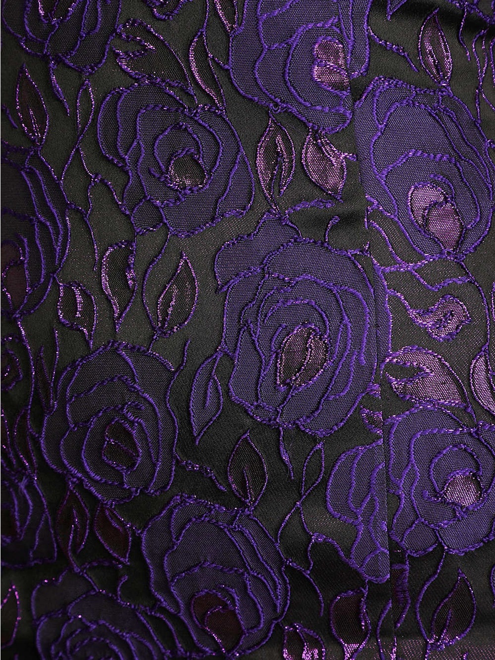 NWT Lulus Extravagant Party Shiny Purple Floral Jacquard Bodycon Dress Size Smal - Picture 5 of 12
